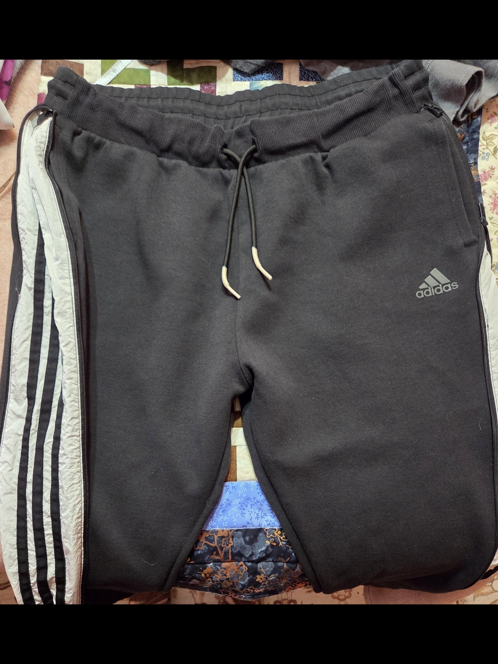 adidas Women's Black Fleece Jogger Capri